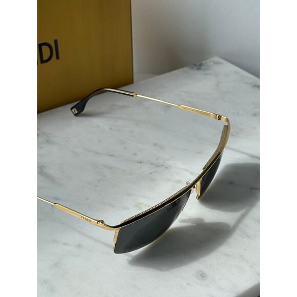 NEW Fendi FE40141U Gold Green Unisex Sunglasses main image 5